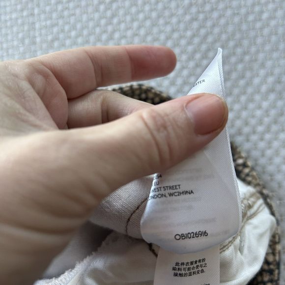 Free People Jeans Brown Two Faced Snakeskin Skinny Crop High Rise Raw sizw 29 - Picture 10 of 14